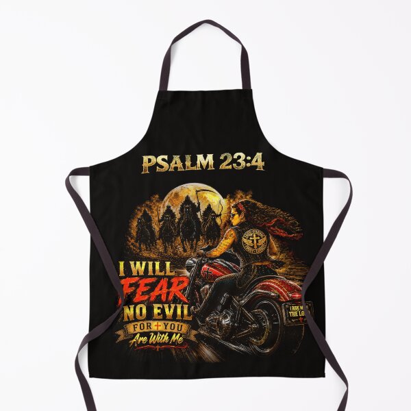 Item preview, Fear No Evil – Psalm 23:4 | Christian Biker Edition designed and sold by Sanctum Icons.