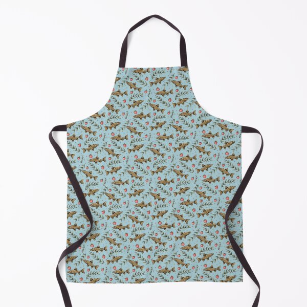 Item preview, Fish and Strawberries Pattern (Blue) designed and sold by chipkazoo.
