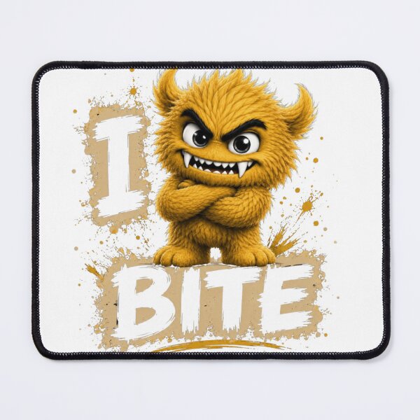 Item preview, I Bite Funny Cute Monster T-Shirt | Angry Fuzzy Creature with Attitude | Sarcastic Cartoon Graphic designed and sold by Diesel outlaw .