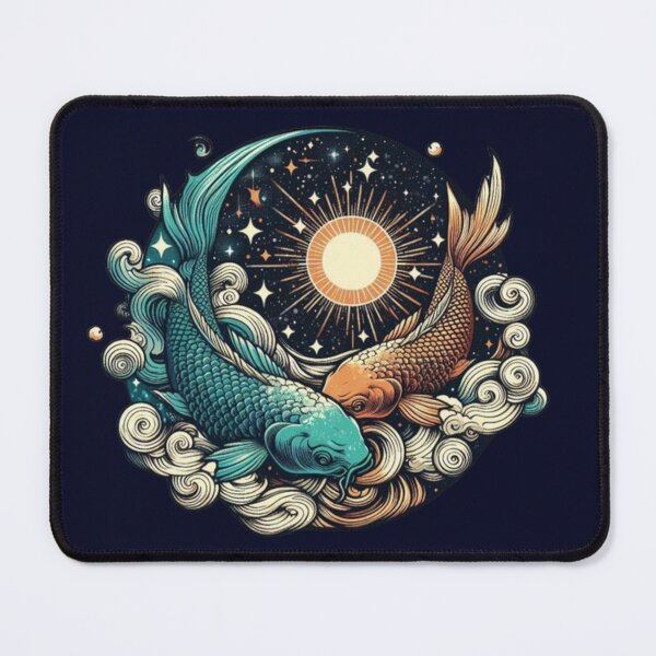 Item preview, Cosmic Koi Yin‑Yang – Celestial Harmony Design designed and sold by Dogandesighn.