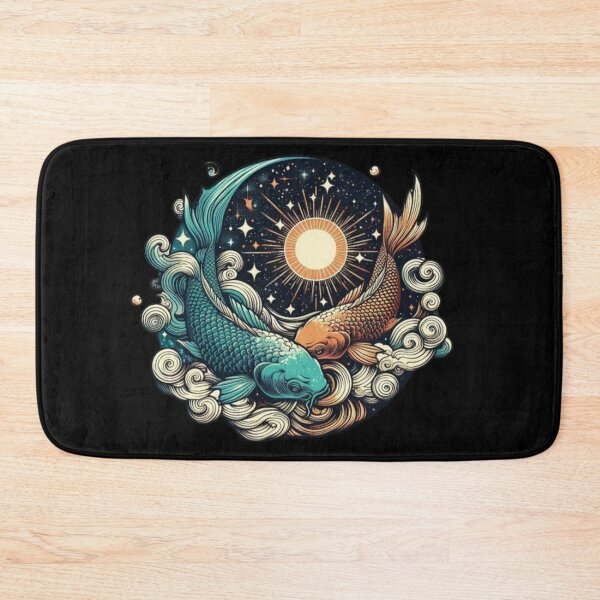 Item preview, Cosmic Koi Yin‑Yang – Celestial Harmony Design designed and sold by Dogandesighn.