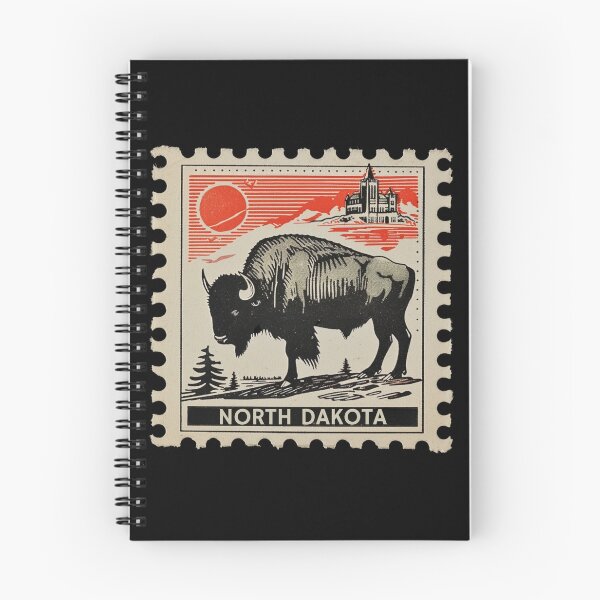Item preview, North Dakota Vintage Stamp - American Bison designed and sold by tiigerdad.