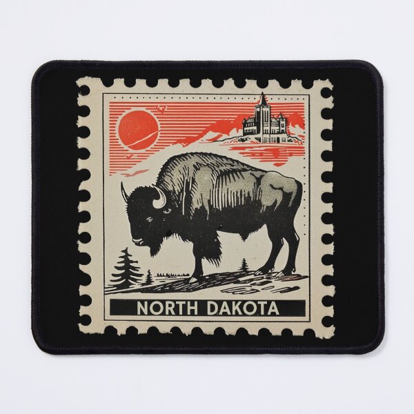 Item preview, North Dakota Vintage Stamp - American Bison designed and sold by tiigerdad.