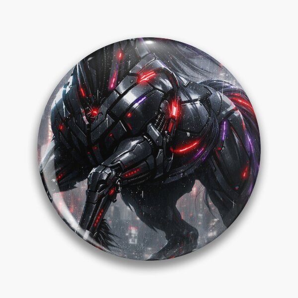 Item preview, ShadowDrive Protocol: The Biomechanical Obsidian Stallion designed and sold by synthesisnft.