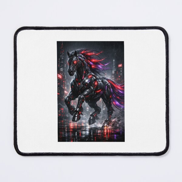 Item preview, ShadowDrive Protocol: The Biomechanical Obsidian Stallion designed and sold by synthesisnft.