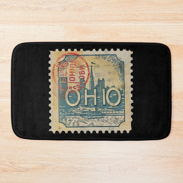 Item preview, Ohio Vintage Postage Stamp - Cleveland Skyline designed and sold by tiigerdad.
