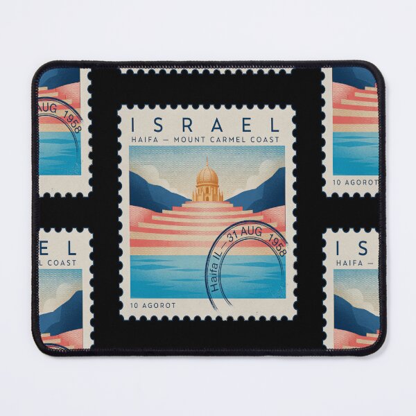 Item preview, Haifa Israel Mount Carmel Postage Stamp Travel Sticker designed and sold by stickercuffs.