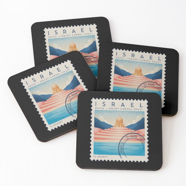 Item preview, Haifa Israel Mount Carmel Postage Stamp Travel Sticker designed and sold by stickercuffs.