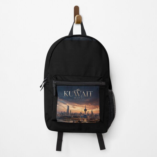 Item preview, Kuwait City Skyline at Sunset – Premium Luxury Travel Poster | Kuwait Towers Wall Art designed and sold by mujeeb5617.