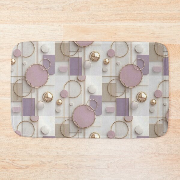 Item preview, Modern Abstract 3D Geometric Circles and Gold Spheres Art designed and sold by Hey! your search is end here.