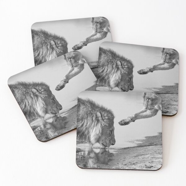 Item preview, Lion Affection In Black and White designed and sold by Kay Brewer.