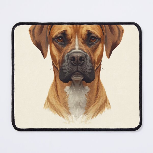 Item preview, "Boxador Dog Portrait Love Quote Print" designed and sold by WaggingTailsCo.