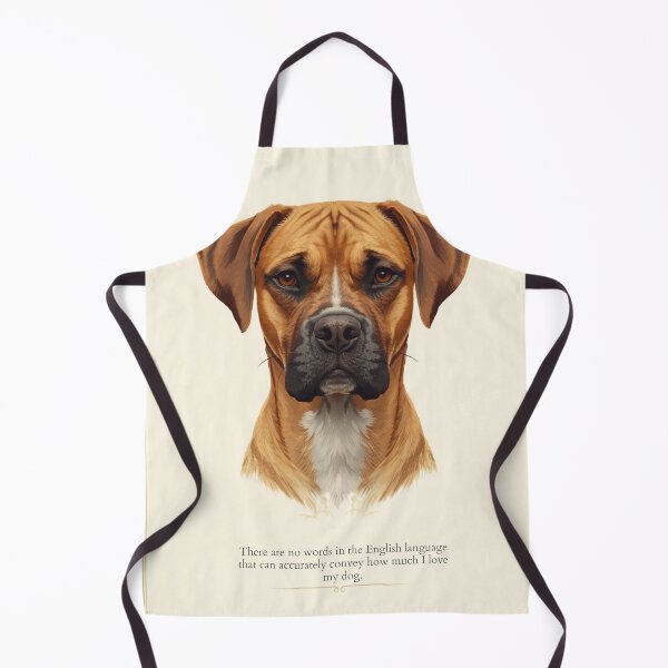 Item preview, "Boxador Dog Portrait Love Quote Print" designed and sold by WaggingTailsCo.