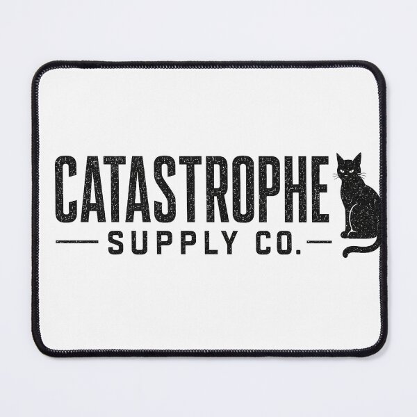 Item preview, Catastrophe Supply Co Funny Fake Brand Cat Shirt Vintage Streetwear Tee Cat Lover Gift Midnight Division designed and sold by Moonveil_Studio.