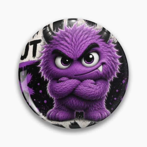 Item preview, Tiny But Toxic Funny Purple Monster T-Shirt | Cute Sarcastic Fuzzy Creature | Grunge Cartoon designed and sold by Diesel outlaw .