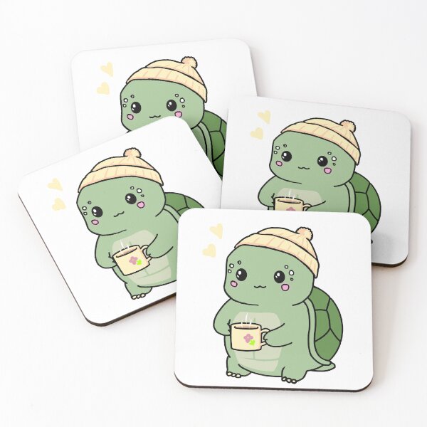 Item preview, Turtle Tobi with warm drink. designed and sold by DAWNRA.
