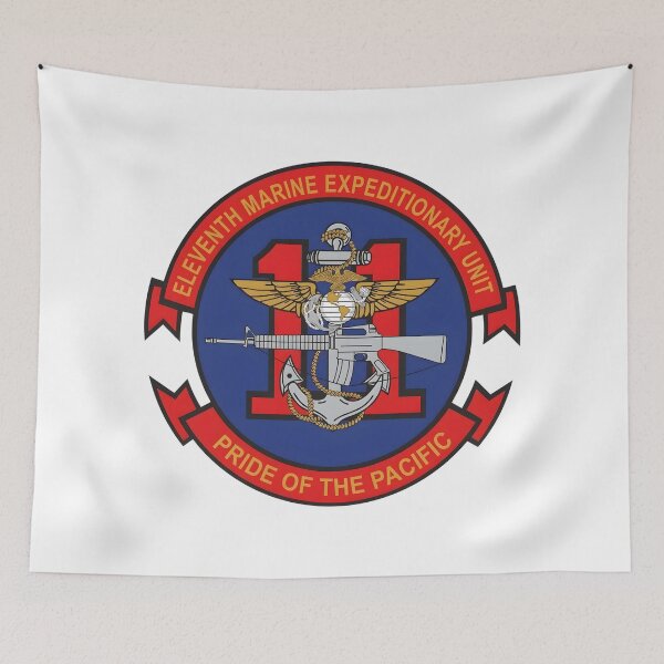 Item preview, 11th Marine Expeditionary Unit "Pride of the Pacific" Combat Insignia designed and sold by CharlieDesings.
