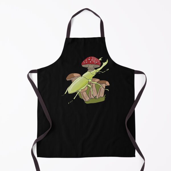Item preview, Goblincore Stag Beetle and Amanita Mushroom Illustration for Nature Lovers designed and sold by LeshanArt.