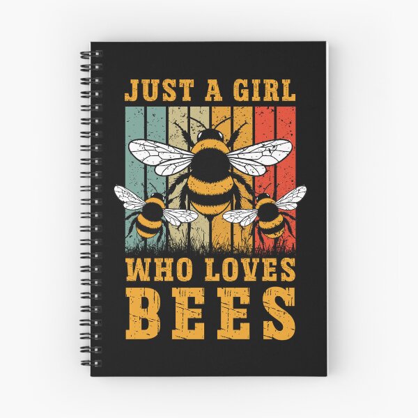 Item preview, Just A Girl Who Loves Bees Retro Vintage Stripest designed and sold by Dmetalx Art Apparel.