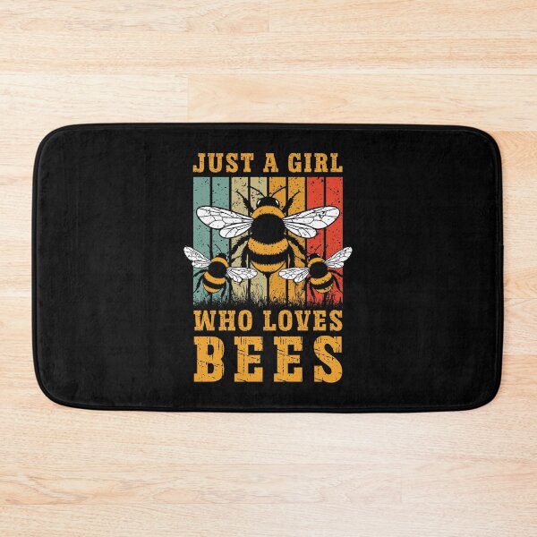 Item preview, Just A Girl Who Loves Bees Retro Vintage Stripest designed and sold by Dmetalx Art Apparel.