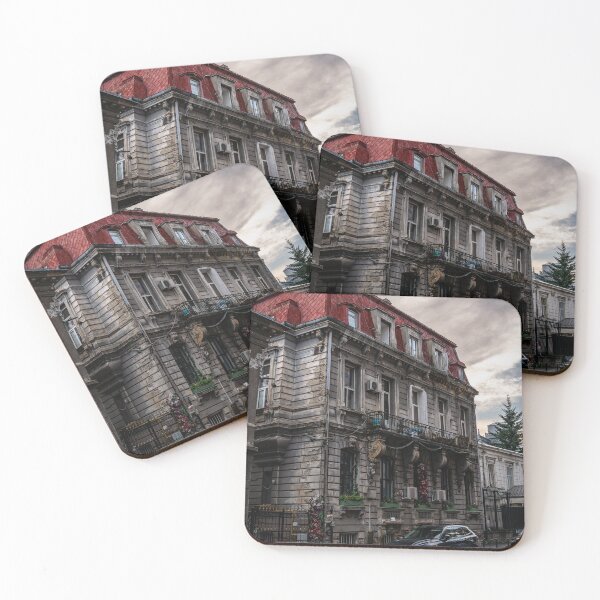 Item preview, Decaying Villa with Red Roof and Flowers — Urban Street Photography designed and sold by Rabee Khalil Photography.