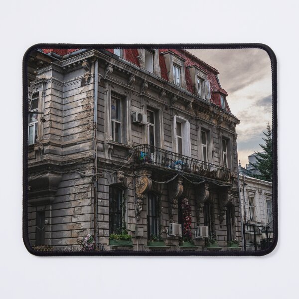 Item preview, Decaying Villa with Red Roof and Flowers — Urban Street Photography designed and sold by Rabee Khalil Photography.