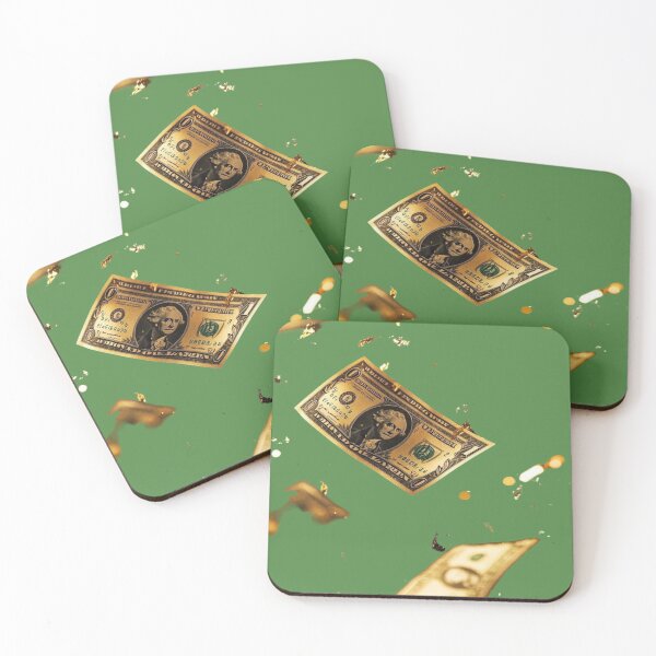 Item preview, Shower of Golden Dollars - Luxury and Wealth Aesthetics with Gold Glitter designed and sold by RAYBIL.