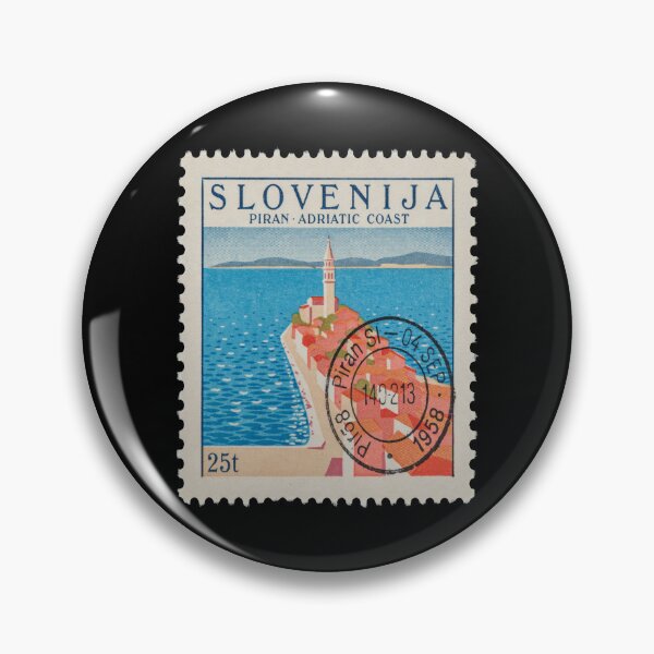 Item preview, Piran Slovenia Adriatic Coast Postage Stamp Travel Sticker designed and sold by stickercuffs.