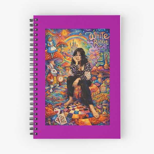 Item preview, Grace Slick Painted White Rabbit Poster. designed and sold by Halifaxartguy.