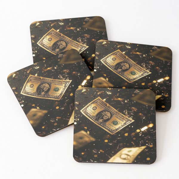 Item preview, A Shower of Dollars and Gold Glitter - Luxury Aesthetics and Dark Success designed and sold by RAYBIL.