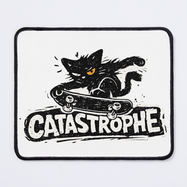 Item preview, Catastrophe 90s Skate Logo Funny Vintage Cat Shirt Grunge Streetwear Tee Cat Lover Gift Skate Aesthetic designed and sold by Moonveil_Studio.