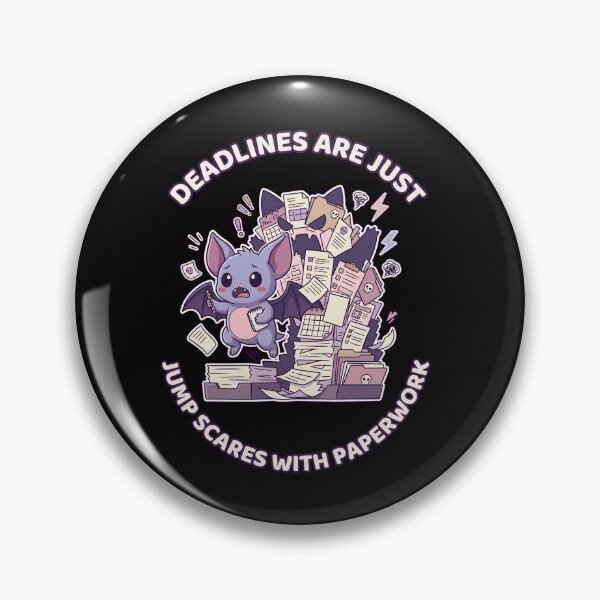 Item preview, Deadlines Are Just Jump Scares With Paperwork designed and sold by DarklyOK.