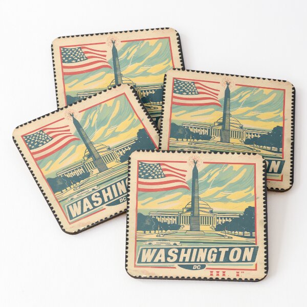 Item preview, Washington DC Vintage Stamp - Washington Monument designed and sold by tiigerdad.