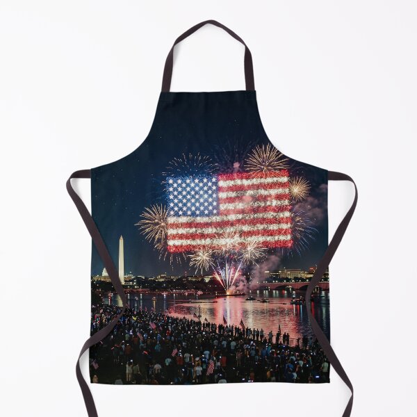 Item preview, American Flag Fireworks Washington DC designed and sold by Home Decor Art.