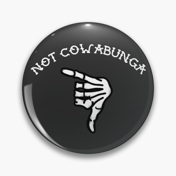 Item preview, Not Cowabunga - Dead Thumbs Down - White Text designed and sold by secretsweatshrt.
