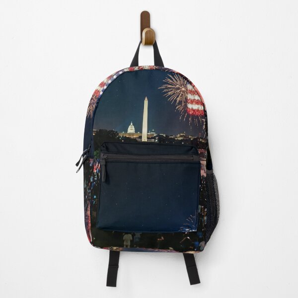 Item preview, American Flag Fireworks Washington DC designed and sold by Home Decor Art.