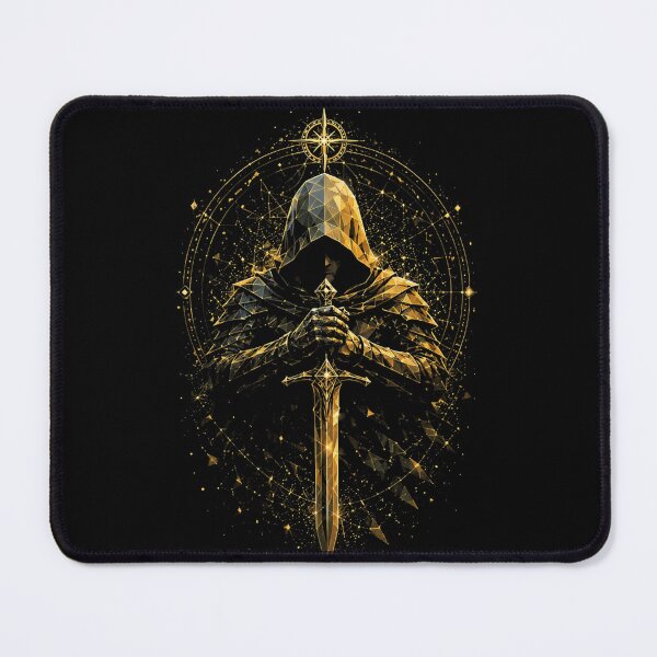 Item preview, Copy of Mystic Hooded Warrior Design | Geometric Dark Fantasy Artwork designed and sold by Inner Flame Studio.