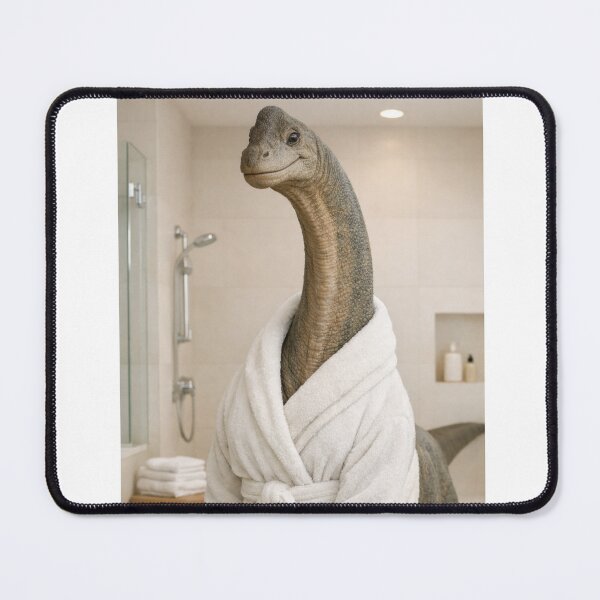 Item preview, Cozy Bathrobe Brachiosaurus designed and sold by Sillytoe.