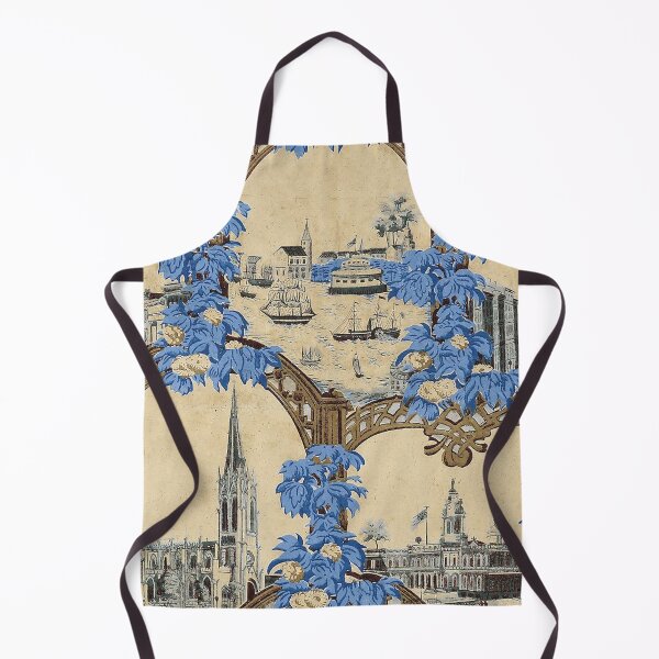 Item preview, Wallpaper Decorated with New York City Landmarks c. 1840 designed and sold by AnimaliaStar.