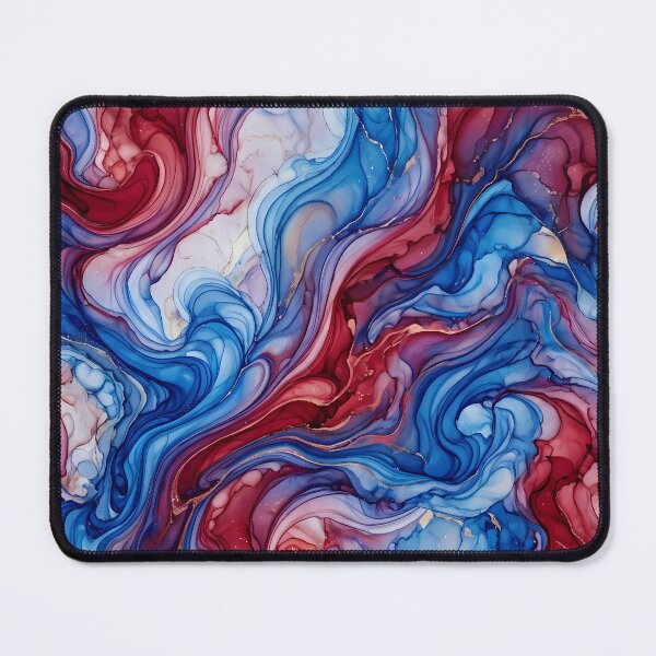 Item preview, 6 Luxury Teal Gold Marble Fluid Art Pattern designed and sold by ART ATTACK ZONE.