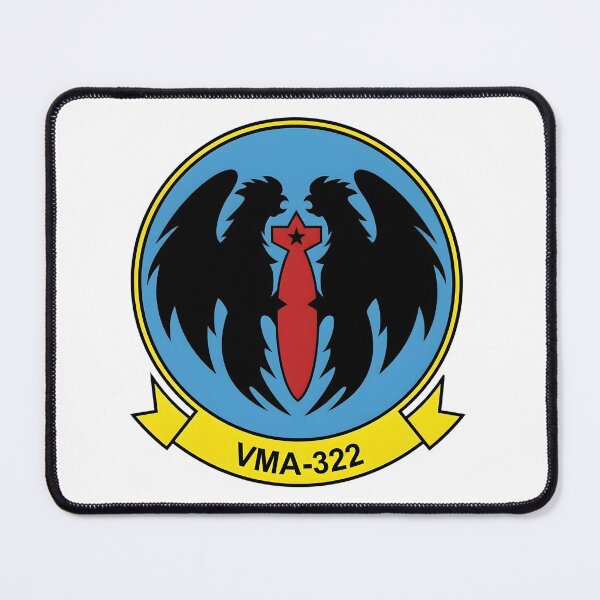 Item preview, USMC VMA-322 "Fighting Gamecocks" Marine Attack Squadron Insignia designed and sold by CharlieDesings.