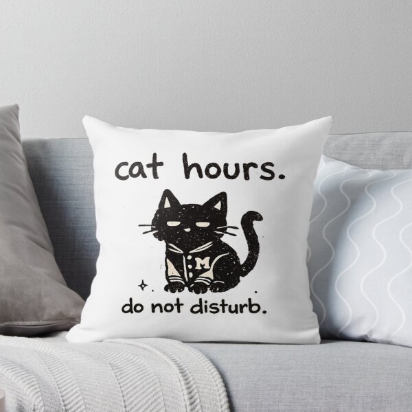 Item preview, Cat Hours Do Not Disturb Funny Anti Design Doodle Shirt Cat Lover Gift Relatable Humor Tee designed and sold by Moonveil_Studio.