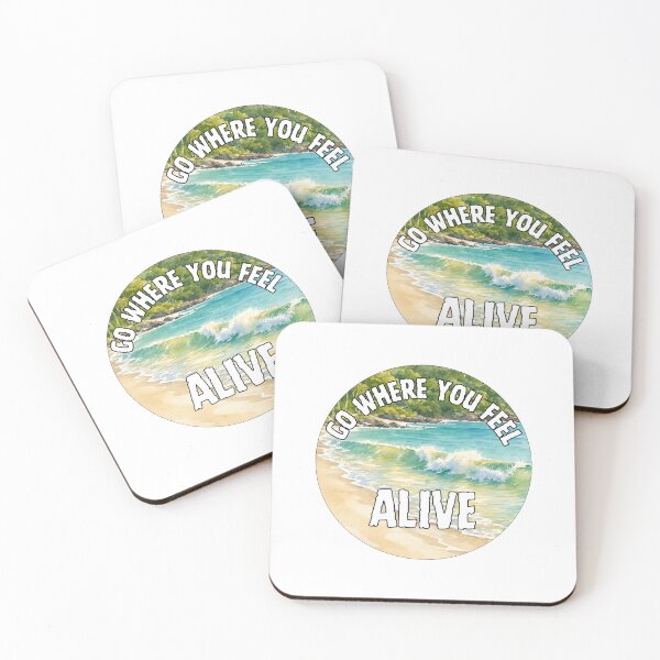 Item preview, Go Where You Feel Alive - Beach designed and sold by Whimsy Avenue.