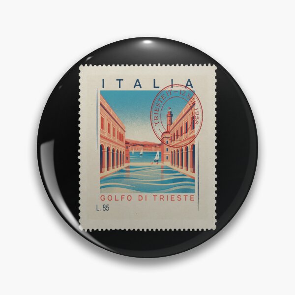 Item preview, Trieste Italy Adriatic Coast Postage Stamp Travel Sticker designed and sold by stickercuffs.