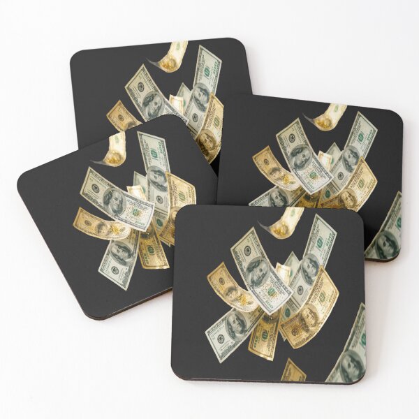 Item preview, The Golden Fall of Success? ✨ A Shower of $100 Bills - Gold and Glitter for Success and Luxury designed and sold by RAYBIL.