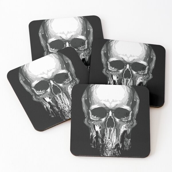 Item preview, Melting Gothic Skull Dark Aesthetic Art designed and sold by Redvibeco.