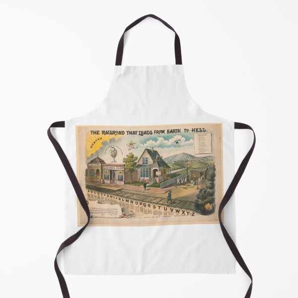 Item preview, The Railroad From Earth To Hell Vintage Print designed and sold by Bart4jesus.