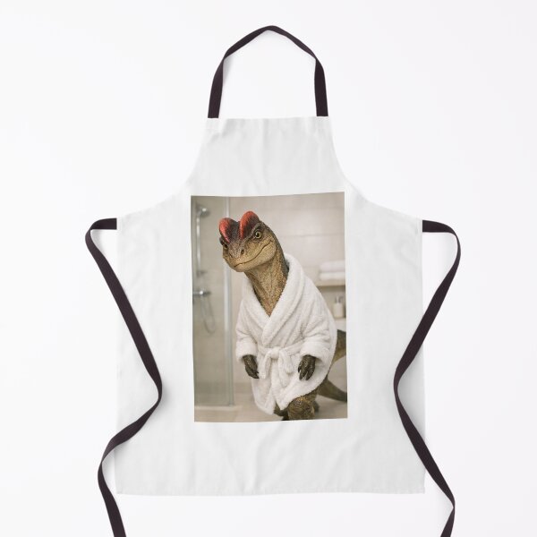 Item preview, Cozy Bathrobe Dilophosaurus designed and sold by Sillytoe.