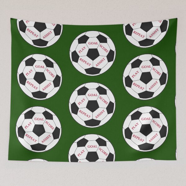 Item preview, soccer ball word art play  score goal repeat  designed and sold by Star58.