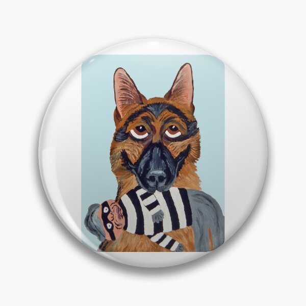 Item preview, German Shepherd with Burglar Toy designed and sold by Squirreldumplings.